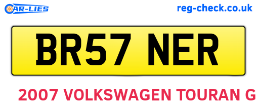 BR57NER are the vehicle registration plates.