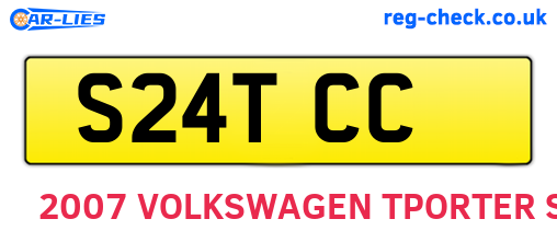 S24TCC are the vehicle registration plates.