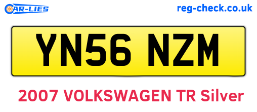 YN56NZM are the vehicle registration plates.
