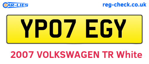 YP07EGY are the vehicle registration plates.
