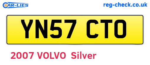 YN57CTO are the vehicle registration plates.