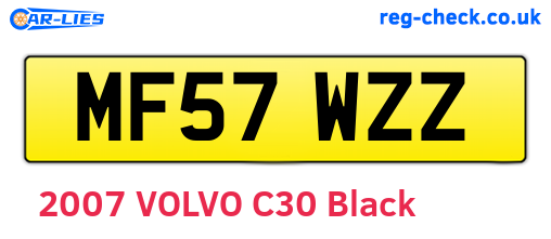 MF57WZZ are the vehicle registration plates.