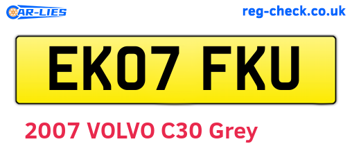 EK07FKU are the vehicle registration plates.