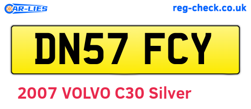DN57FCY are the vehicle registration plates.