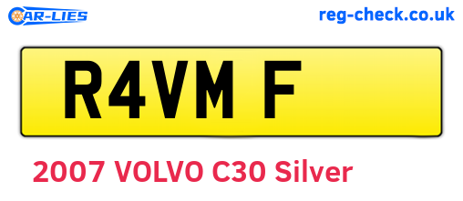 R4VMF are the vehicle registration plates.