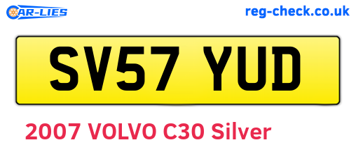 SV57YUD are the vehicle registration plates.