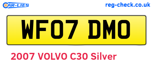 WF07DMO are the vehicle registration plates.