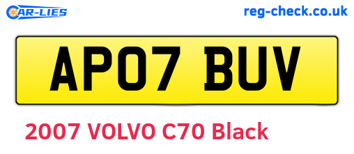 AP07BUV are the vehicle registration plates.