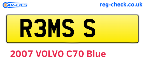 R3MSS are the vehicle registration plates.