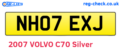 NH07EXJ are the vehicle registration plates.