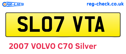SL07VTA are the vehicle registration plates.
