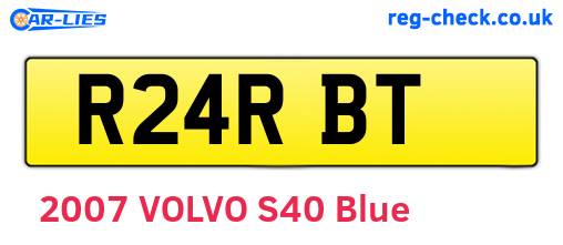 R24RBT are the vehicle registration plates.