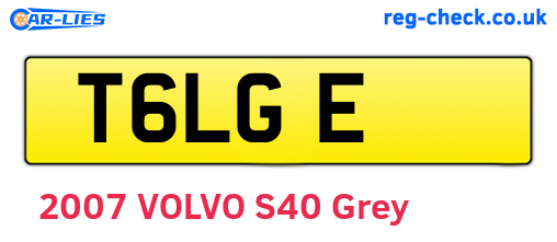 T6LGE are the vehicle registration plates.