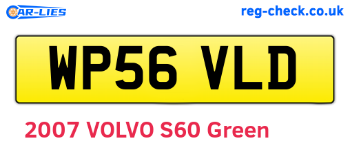WP56VLD are the vehicle registration plates.
