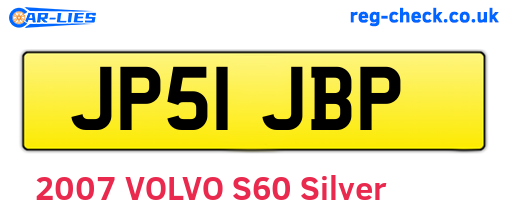 JP51JBP are the vehicle registration plates.