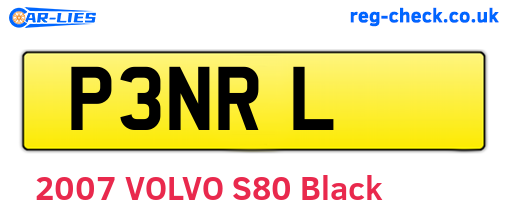 P3NRL are the vehicle registration plates.