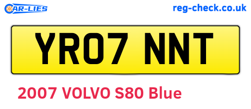 YR07NNT are the vehicle registration plates.