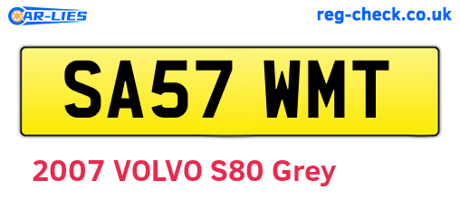 SA57WMT are the vehicle registration plates.