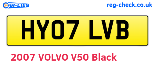 HY07LVB are the vehicle registration plates.