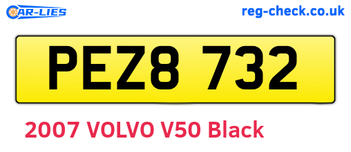 PEZ8732 are the vehicle registration plates.