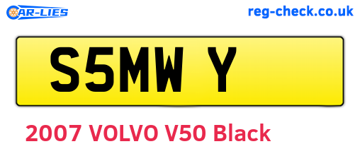S5MWY are the vehicle registration plates.