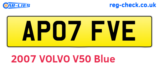 AP07FVE are the vehicle registration plates.
