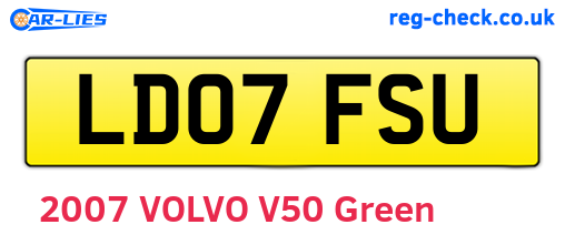 LD07FSU are the vehicle registration plates.