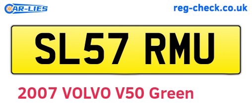 SL57RMU are the vehicle registration plates.