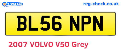 BL56NPN are the vehicle registration plates.