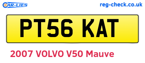 PT56KAT are the vehicle registration plates.