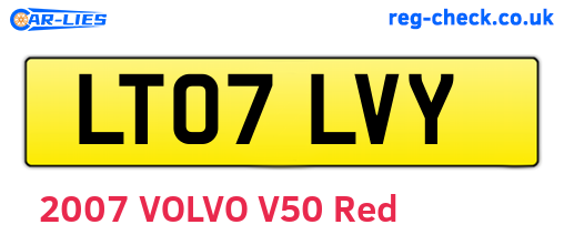 LT07LVY are the vehicle registration plates.