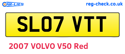 SL07VTT are the vehicle registration plates.