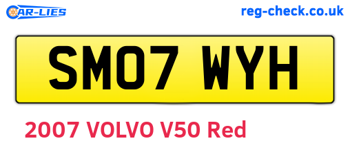 SM07WYH are the vehicle registration plates.