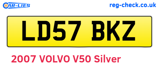 LD57BKZ are the vehicle registration plates.