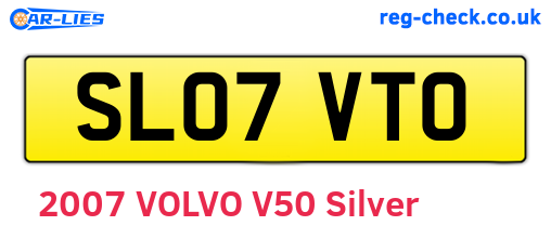 SL07VTO are the vehicle registration plates.