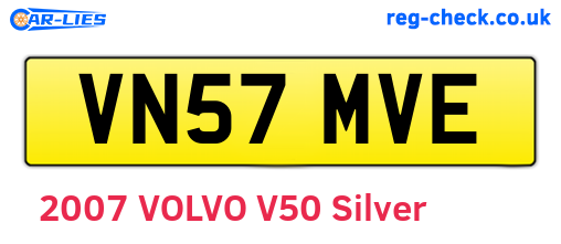 VN57MVE are the vehicle registration plates.