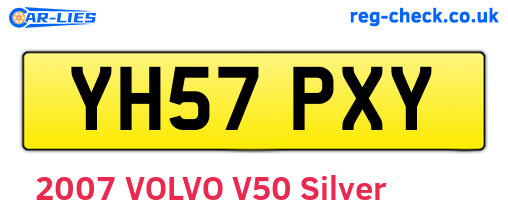 YH57PXY are the vehicle registration plates.