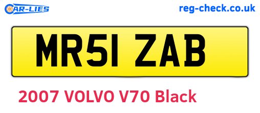 MR51ZAB are the vehicle registration plates.