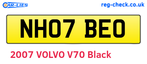 NH07BEO are the vehicle registration plates.