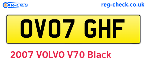 OV07GHF are the vehicle registration plates.