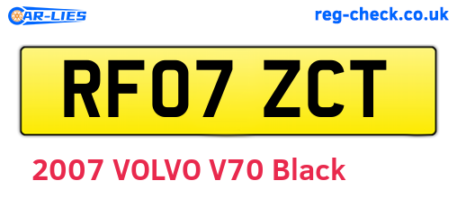 RF07ZCT are the vehicle registration plates.