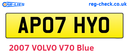 AP07HYO are the vehicle registration plates.