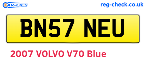 BN57NEU are the vehicle registration plates.