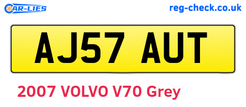 AJ57AUT are the vehicle registration plates.
