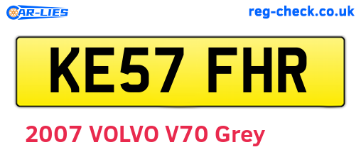 KE57FHR are the vehicle registration plates.