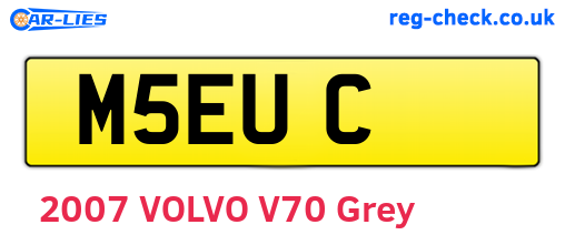 M5EUC are the vehicle registration plates.