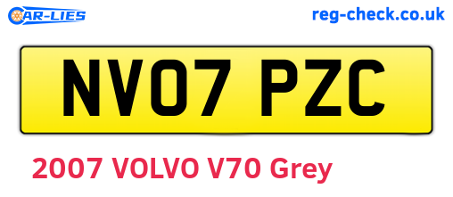 NV07PZC are the vehicle registration plates.
