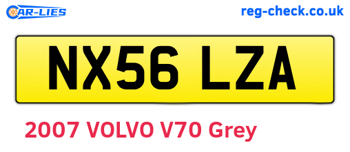 NX56LZA are the vehicle registration plates.