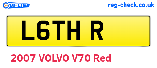 L6THR are the vehicle registration plates.