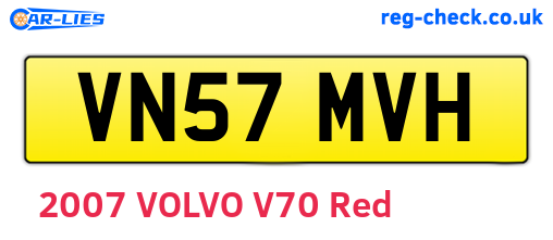 VN57MVH are the vehicle registration plates.